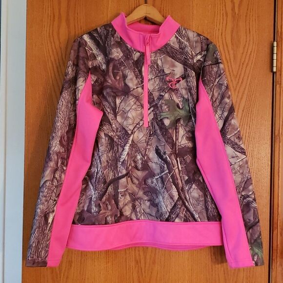 NWOT Truetimber Pink Camo Pullover Jacket Sz XL - Picture 1 of 6
